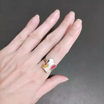 Snoopy Vintage Ring Gold Plating Finish JP Size 9 US Size 5 Japan • $77.99