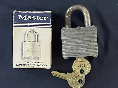 Vintage Master Lock No 3 W/ Box And Two Keys US Milwaukee • $11.79