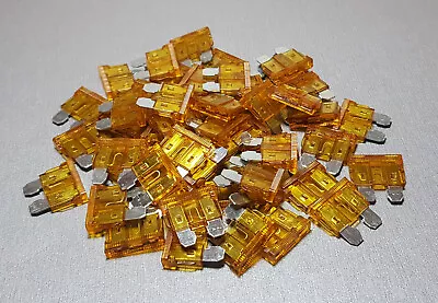 50pcs 5 Amp Orange Standard Blade Fuse ATU 5A Wedge Fuse • $13.95