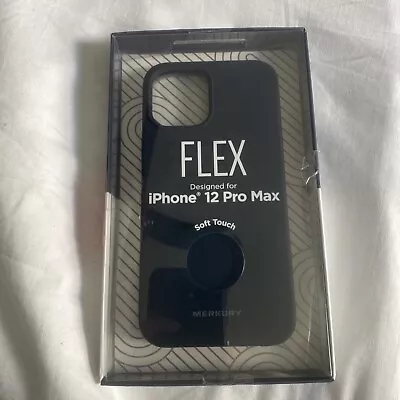 Merkury Innovations FLEX Soft Touch Silicone Phone Case - IPhone 12 Pro Max Blue • $19.98