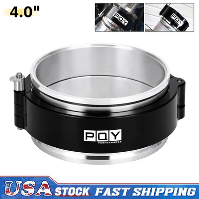 $29.99 • Buy 4  Inch 102mm Quick Release Heavy Duty Intake V Band Clamp Intercooler Aluminum