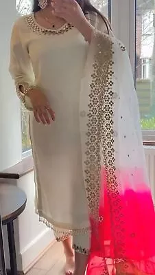 Designer Party Wear Wedding Dress Gown Indian Pakistani Salwar Kameez Bollywood • $50.99