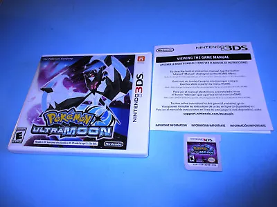 $39.95 • Buy Pokemon Ultra Moon (Nintendo 3DS) XL 2DS Game W/Case & Insert