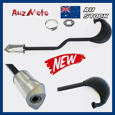 Motorised Exhaust Pipe Muffler Set  80cc 49cc 60cc 2 Stroke Engine Kit Push Bike • $26.95