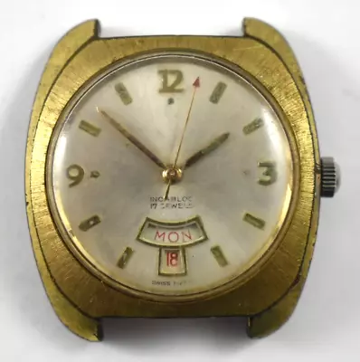 Vintage Waltham Day Date Calendar Manual Wind 17J Wrist Watch Runs Lot.qn • $12.99