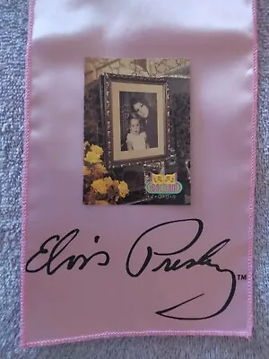 Elvis Presley Signature Pink Scarf&lisa Marie/priscilla Trading Card Lot 2 • $22