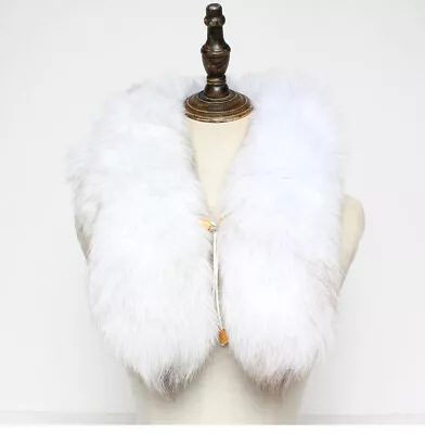 31 -35  Real Fox Fur Tail Scarf Collar Scarves Shawl Stole Wrap Cosplay Toys • $22.50