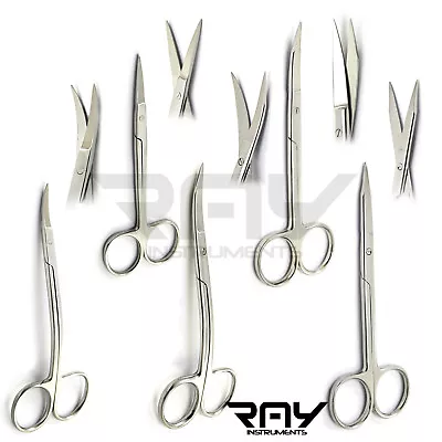 Surgical Scissors Medical Dental Veterinary Microsurgery Dissecting Shears New • $7.12