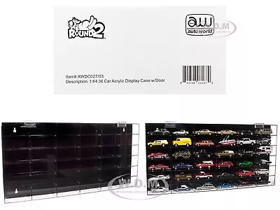 36 Car Acrylic Display Show Case For 1/64 Scale Models By Auto World Awdc027 • $59.99