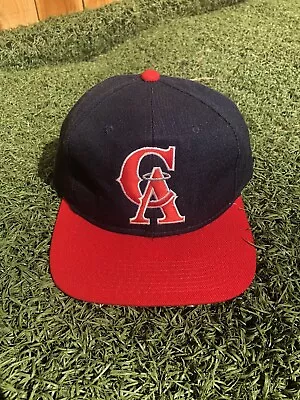Vintage Sports Specialties Anaheim Angels Snapback Hat California Plain Logo • $199.99