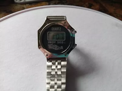 Vintage Indy 500 Ladies Digital Watch From Indianapolis Motor Speedway 1980's • $35