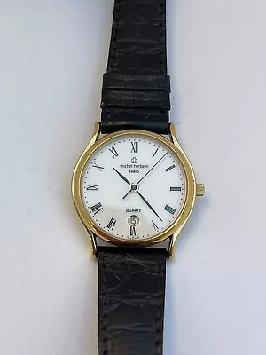 Michel Herbelin Paris Ladies Quartz Vintage Rare Gold Plated Swiss Wrist Watch • $180