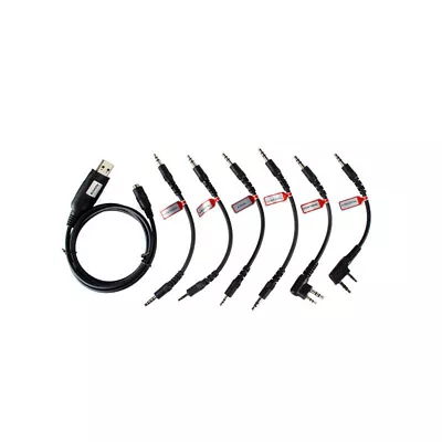 6 In 1 USB Programming Cable For Motorola ICOM BAOFENG KENWOOD Handheld Radios • $15.20