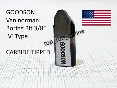 GOODSON Van Norman Boring Bar Bit  Model 944 & 777 Dia 3/8  V Type BOXED • $29.99