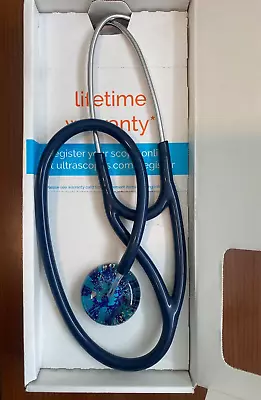 Ultrascope Adult Stethoscope Deep Sea SAPPHIRE GALAXY W/ Navy Blue Tubing New • $49.99