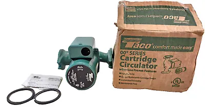 Taco 1/25HP 115-Volt Single Phase Cast Iron Hydronic Cartridge Circulator 007-F5 • $140.24