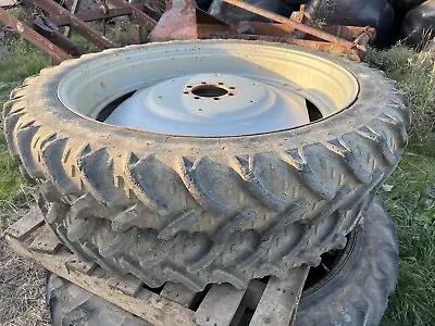 £375 • Buy Massey Wheels/tractor Wheels/9.5 R44 Tyres/tractor Tyres/massey Row Crop Wheels
