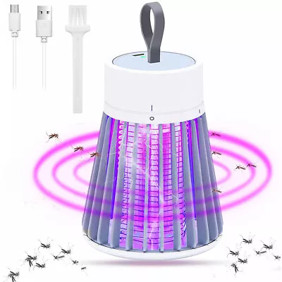 Insect Trap Bee Zapper Mosquito Catcher Bed Bug Killer Usb Rechargeable Lamp • $16.96