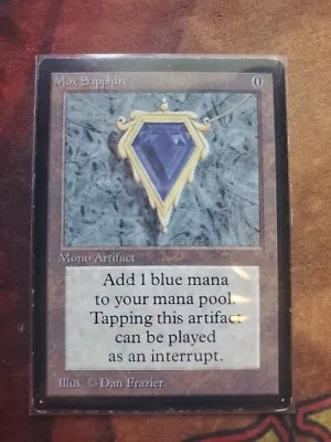 Mox Sapphire Beta Mtg - VERY LIGHT PLAY • $15000