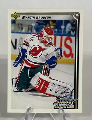 1992-93 Upper Deck Hockey Martin Brodeur Star Rookies Card #408 HOF 🥅🏒🔥 • $0.99