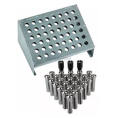 29 Pc R8 Collet Set 1/32  - 1  For Bridgeport With R8 Collet Rack - 48 Slot • $163.99