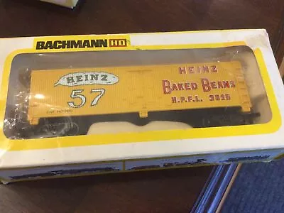 BACHMANN HO RTR  HEINZ 57 BAKED BEANS HPFL 3015 40' REEFER Box Car NOS • $24.45