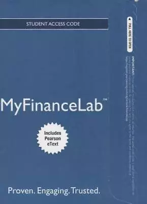 NEW MyFinanceLab With Pearson EText -- Access Card -- Financial Managemen - GOOD • $144.88