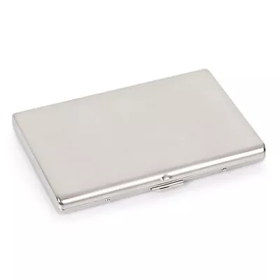 Ultra-thin Stainless Steel Metal Cigarette Case For 100's Cigarettes Holder Box • $8.59