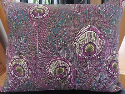 Liberty 'Hera ' - 18 X14  Striking  Linen Cushion Cover  Pink / Mauve- Zipped • £13.99