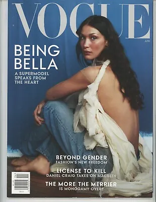 VOGUE Magazine - April 2022 With Bella On The Cover • $7