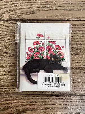 VTG Potpourri Press Address Book Small NOS CLEOPATRA Black Cat (F) • $15.99