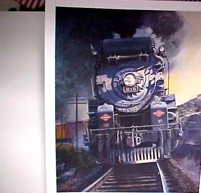 Railroad ArtWinfieldT&P  #610 On Baird Hill  Signed & Numbered (7805) • $42