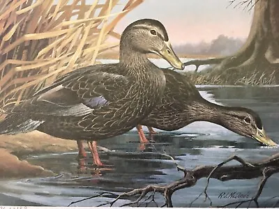 1987 RJ MCDONALD Kentucky Duck Print Stamp 2896/8189 • $79