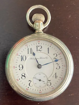 Vintage 18s Hampden Swing Out Pocket Watchgr. Dueber  Keeping Timedisplay Back • $290