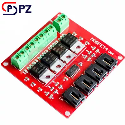 Four Channel 4 Route MOSFET Button IRF540 V2.0+ MOSFET Switch Module • $2.55