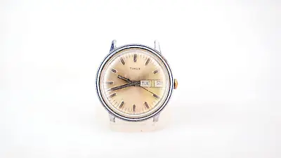 MEN'S TIMEX Wrist Watch 6852 02776 DAY DATE INDICATOR VINTAGE WORKING • $9.98