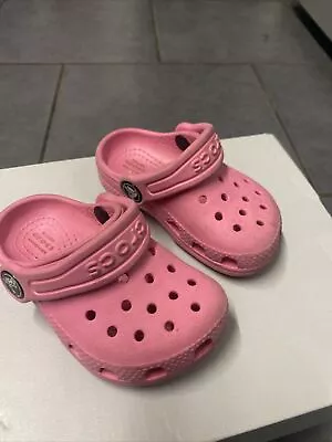 Pink CROCS Toddler Child Size C5 • £10