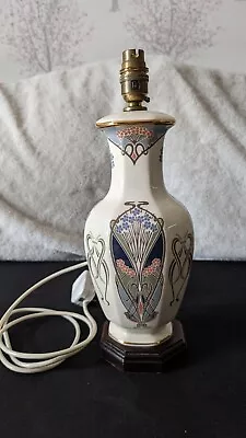 ⭐STUNNING MASONS IRONSTONE LAMP For LIBERTYS Of LONDON In IANTHE PATTERN. • £35