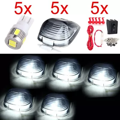 5x For Ford F-250 Cab Marker 264142BK Smoke Lens + Free Bulbs+Wiring Accessories • $13.96