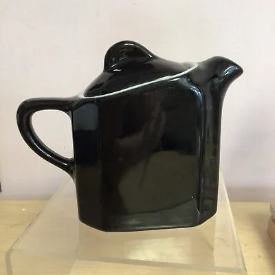 HALL Pottery ~Single Serve Mini Teapot Black Tea Pot ~Mid Century Modern • $11.90