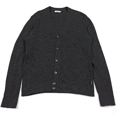 £29.99 • Buy J.LINDEBERG Men's Size L Wool Cashmere Cardigan Sweater Dark Grey Large