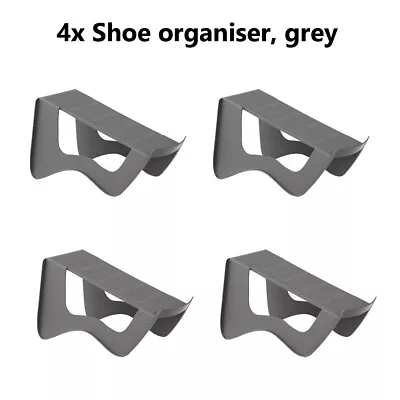 4x Ikea MURVEL Shoe Organiser Grey  Shoe Storage Fits Perfectly 14x14x24 Cm • £9.89