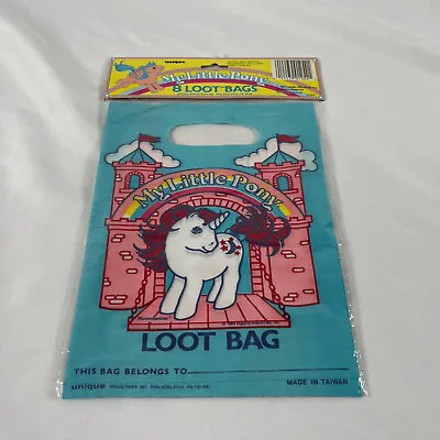 $29.88 • Buy Vintage G1 My Little Pony Merchandise Loot Bags Moondancer MIP