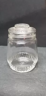 Vtg Hazel Atlas Clear Glass Covered Jelly Jam Condiment Jar 4  • $5.89