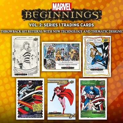 2022 Upper Deck Marvel Beginnings Volume 2 Series 1 Sealed Hobby Box • $74.98