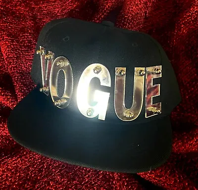 Madonna Vogue Hat Cap Blond Ambition Tour Era Mirror Celebration Snap Back Promo • £62.67