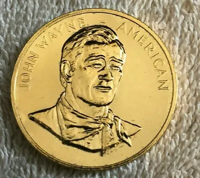 John Wayne 24 Karat Gold Plated Medal By Littleton Coin Company • $7.99