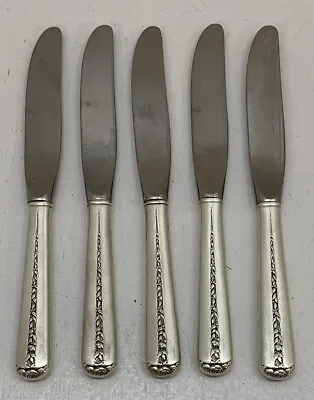 Vintage 1937  Rambler Rose  By Towle Silver Sterling 6 1/8  Youth Knives 5pc Set • $99.99