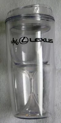 JM Lexus Clear Acrylic Car Beverage Container 3 Piece 7  Hi Promo See Pictures. • $12.80