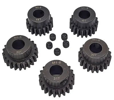 NHX RC MOD1 8mm Bore Hardened Steel Pinion Gears: 18T 19T 20T 21T 22T • $34.95